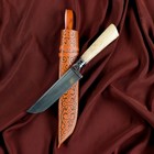 Нож Корд Куруш - береза, сухма, пуговица, гарда олово гравировка У8 (11-12 см) - Фото 7
