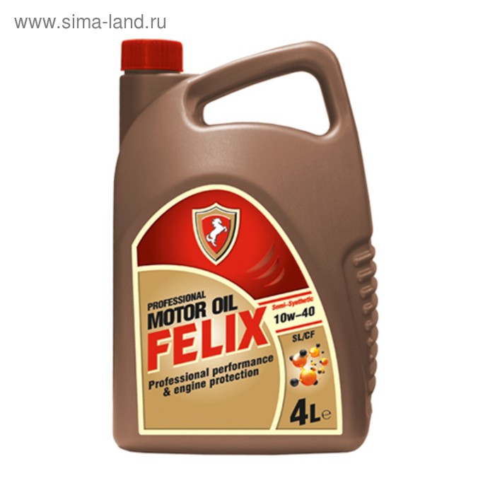 Моторное масло Felix Semi SL/CF 10W-40, 4л - Фото 1
