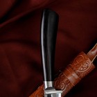 Нож Корд Куруш - Граб черный,сухма, гарда олово НС 420 (11-12 см) - Фото 3