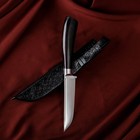 Нож Корд Куруш - Граб черный,сухма, гарда олово НС 420 (11-12 см) - Фото 4