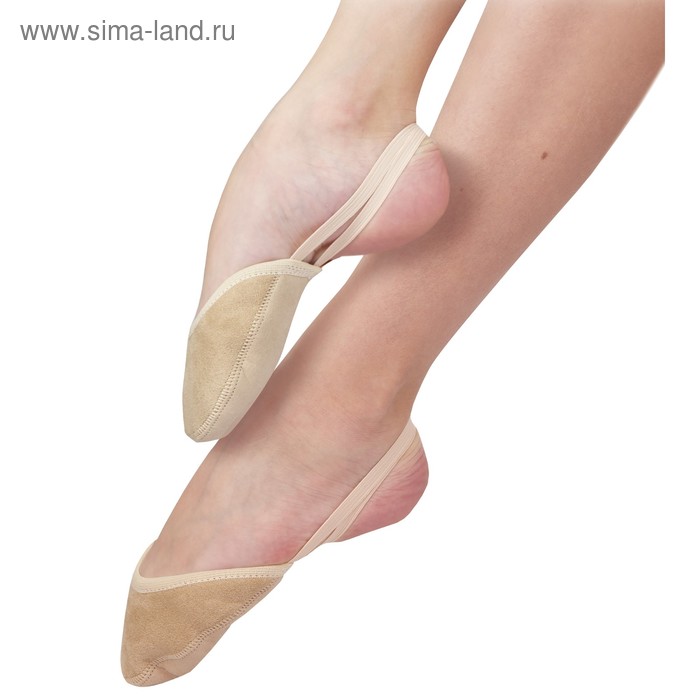 Гимнастические получешки, микрофибра, модель «ЯНА», цвет телесный, размер 2XL - Фото 1