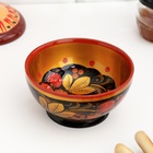 Чашка деревянная хохлома «Ягодка» - Фото 1