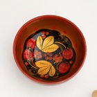 Чашка деревянная хохлома «Ягодка» - Фото 2