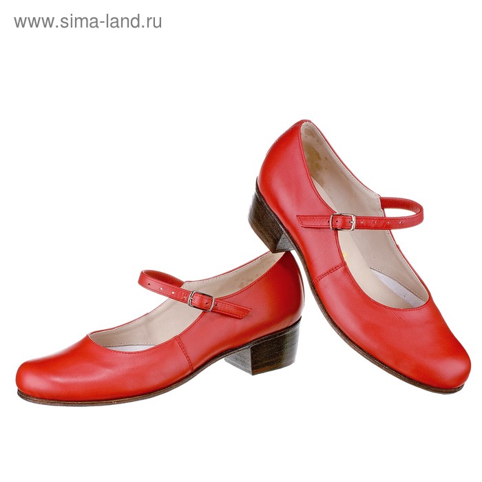 Туфли женские «Лодочка», каблук 3,5 см, размер 43, цвет красный - Фото 1