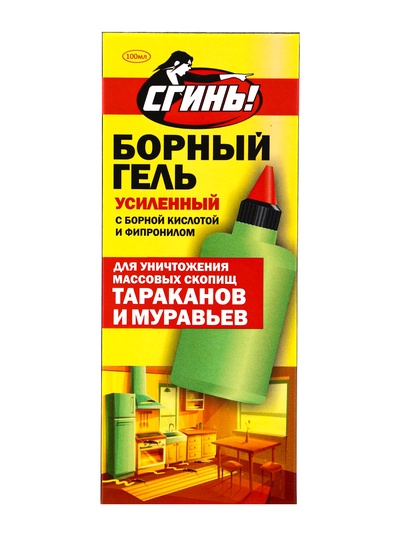 Средство от тараканов Дохлокс «Сгинь» №76, гель, борный, усиленный, флакон, 100 мл