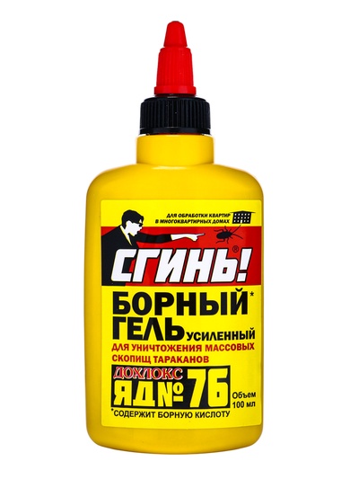 Средство от тараканов Дохлокс «Сгинь» №76, гель, борный, усиленный, флакон, 100 мл