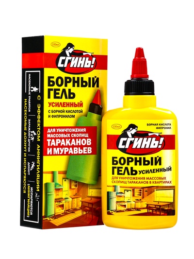 Средство от тараканов Дохлокс «Сгинь» №76, гель, борный, усиленный, флакон, 100 мл