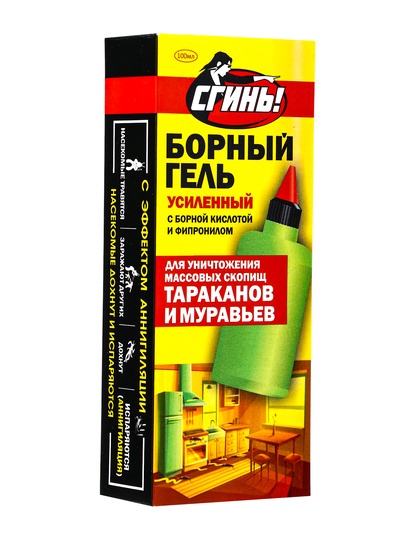 Средство от тараканов Дохлокс «Сгинь» №76, гель, борный, усиленный, флакон, 100 мл