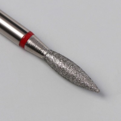 Фреза алмазная для маникюра «Пламя», мелкая зернистость, 3 × 8 мм