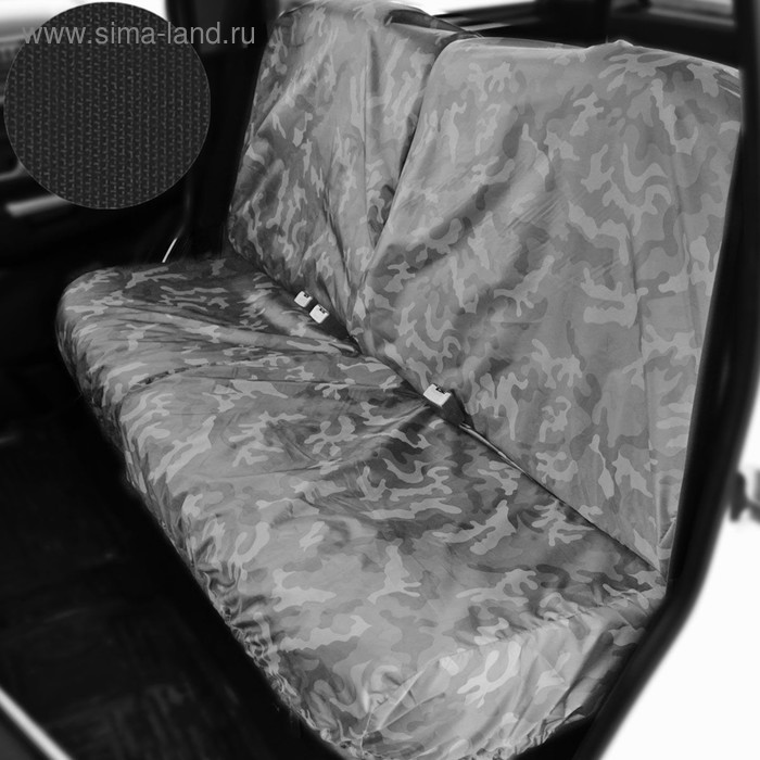 Раздельный чехол на заднее сиденье Tplus для УАЗ ПАТРИОТ, 4шт., чёрный (T014356)