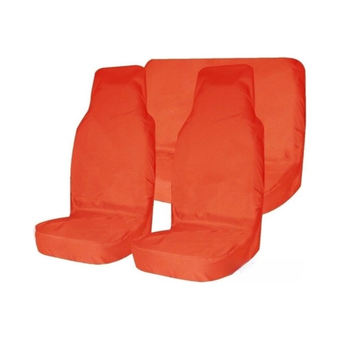 Комплект грязезащитных чехлов на пер. и зад. сиденья Tplus для УАЗ ПАТРИОТ, 6шт. оранжевый (T014361)