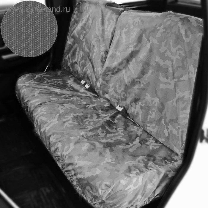 Раздельный чехол на заднее сиденье Tplus для УАЗ ПАТРИОТ, 4шт., серый (T014362)