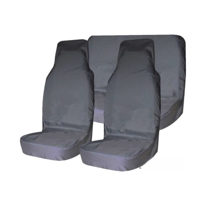 Комплект грязезащитных чехлов на пер. и зад. сиденья Tplus для УАЗ ПАТРИОТ, 6шт., серый (T014363)