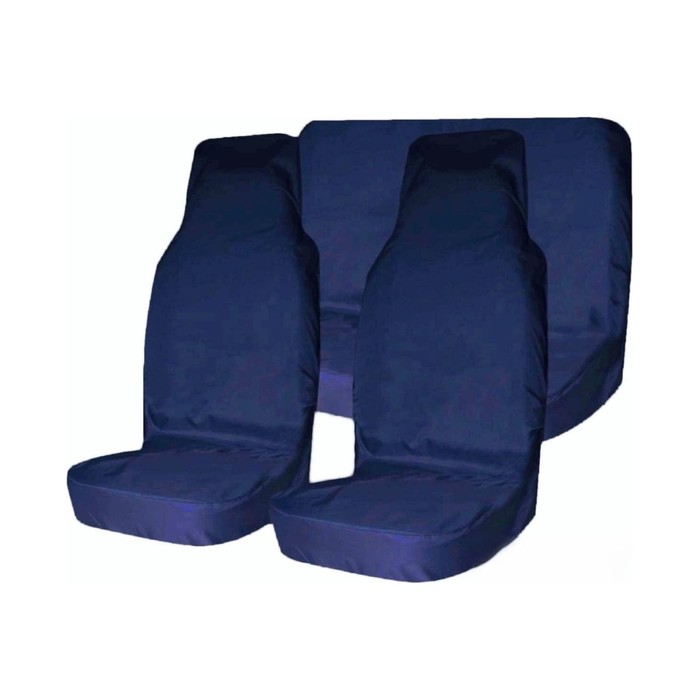 Комплект грязезащитных чехлов на пер. и зад. сиденья Tplus для УАЗ ПАТРИОТ, 6шт., синий (T014367)