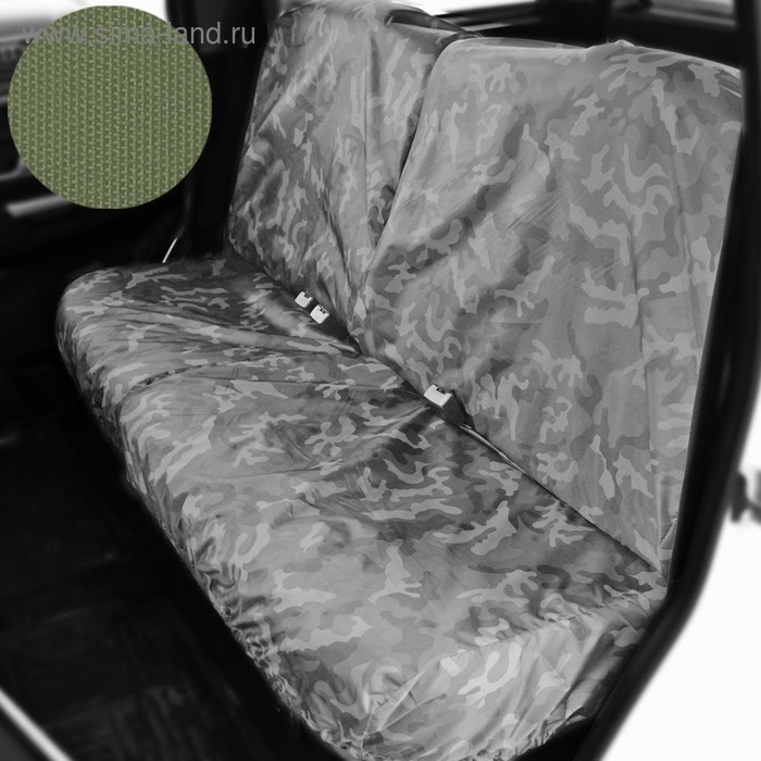Раздельный чехол на заднее сиденье Tplus для УАЗ ПАТРИОТ, 4шт., олива (T014368)