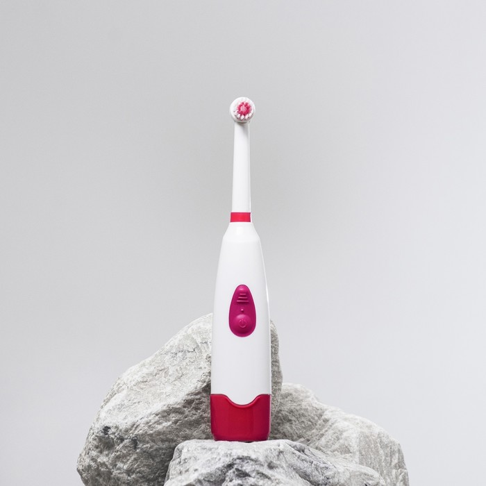 Электрическая зубная щётка Luazon LP-001, 3 насадки, от 2xАА (не в комплекте), МИКС - Фото 1