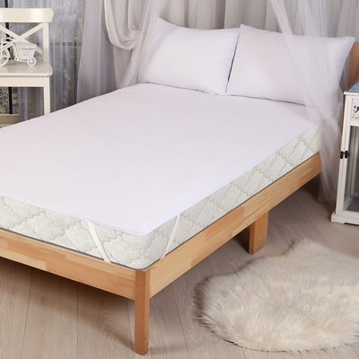 Наматрасник с резинкой по углам «Защита и Комфорт», 200×200 см, мембрана, хлопок 80%