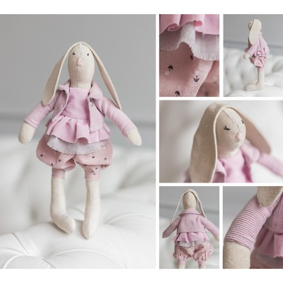 Мягкая игрушка «Домашняя зайка Моника», набор для шитья, 18 × 22.5 × 2см