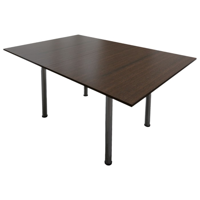 Стол поворотно-откидной «Пируэт», 800(1200) × 600 × 750 мм, опора хром, цвет венге - фото 1925945462