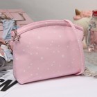 Сумка детская, отдел на молнии, длинный ремень, цвет розовый - Фото 1