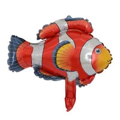 Шар фольгированный 14" «Рыбка», цвет красный