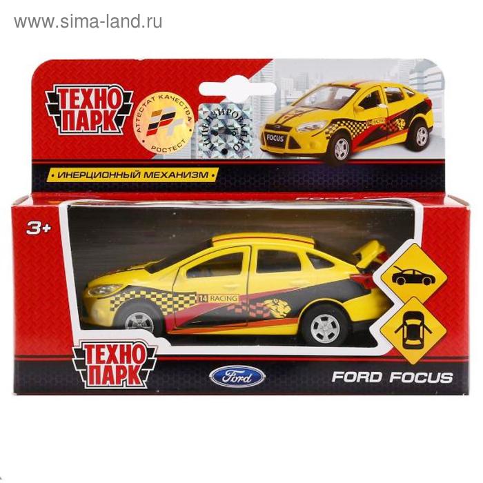Машина металлическая инерционная «Ford Focus спорт», 12 см - Фото 1