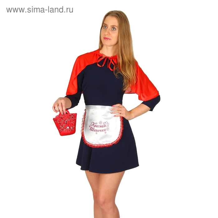 Карнавальный костюм красной шапочки 3 пр. "Красная шапочка" - Фото 1