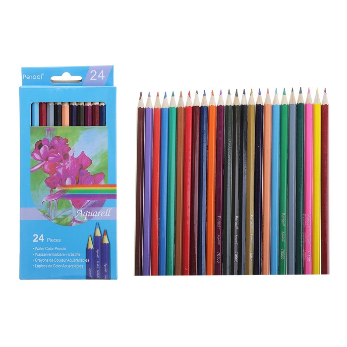 Карандаши 24 цвета, акварельные - Фото 1