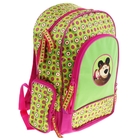 Рюкзак школьный эргономичная спинка "Маша и Медведь" EVA-спинкой, для девочки Маленькая Модница - Фото 2