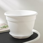 Горшок для цветов с поддоном «Антик», 3,6 л, d=22 см, цвет белый - фото 24330476