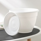 Горшок для цветов с поддоном «Антик», 3,6 л, d=22 см, цвет белый - фото 24330478