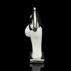 Сувенир "Кошка цветочек серебро" стразы 16х10х4,5 см - Фото 4