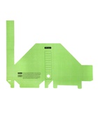 Накопитель-лоток архивный, микрогофрокартон, 75 мм, зеленый 4086625