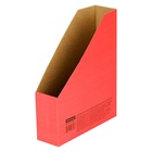 Накопитель-лоток архивный, микрогофрокартон, 75 мм, красный - Фото 1