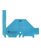 Накопитель-лоток архивный, микрогофрокартон, 75 мм, синий 4086627