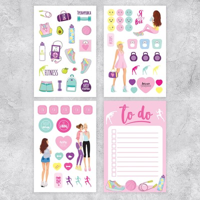 Стикербук детский «#СПОРТ», 8 листов, 14 х 21 см