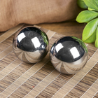 Поющие шары Баодинга (шары здоровья) набор 2 шт d=5,5 см серебро  МИКС - Фото 2