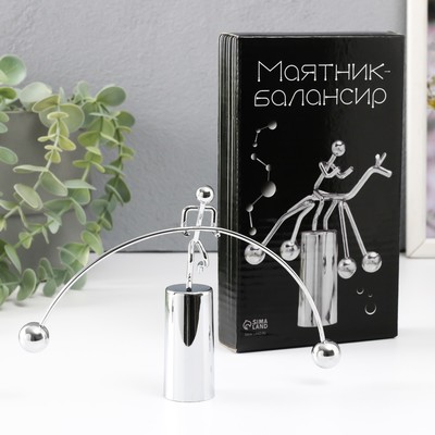 Маятник настольный антистресс «Человечек-эквилибрист», 11.5×18×2.5 см