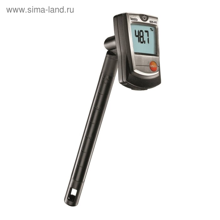 Термогигрометр стик-класса Testo 605-Н1, от 0 до +50 °С, ±0.5 °C, 5-95% ОВ, ±3% ОВ, 3хААА - Фото 1