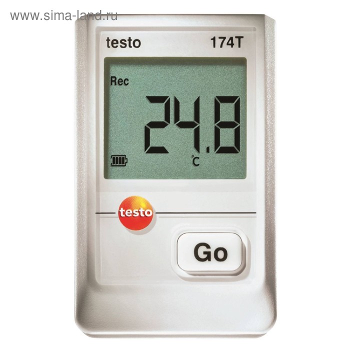 Логгер данных температуры Testo 174 T, с USB-интерфейсом, от -30 до +70 °С, ±0.5 °C, IP65 - Фото 1