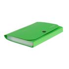 Папка А6+, 12 отделений, 400 мкм, на кнопке, тиснение «песок», микс - Фото 2