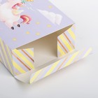 Коробка подарочная складная, упаковка, «Единорог», 16 х 23 х 7,5 см - Фото 3