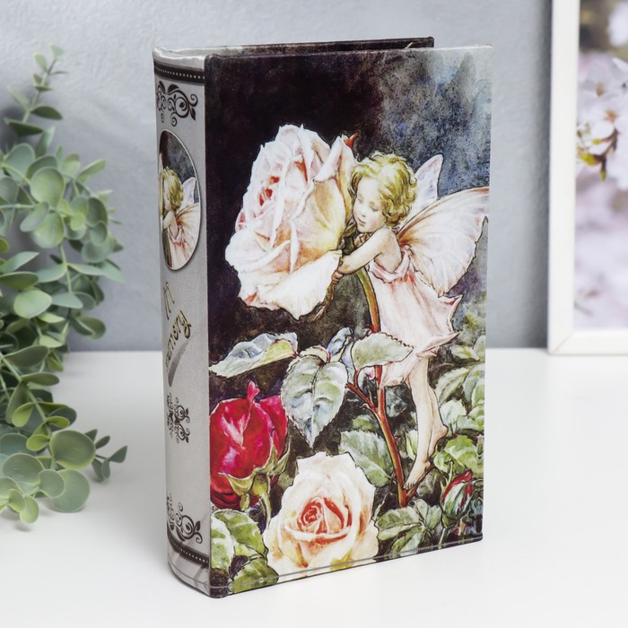 Сейф-книга "Голландские розы" обтянута шёлком 21х13х5 см - Фото 1