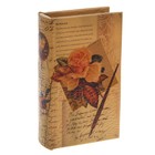 Сейф-книга дерево кожа "Письма" 17х11х5 см - Фото 1