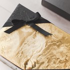 Бумага упаковочная, с тиснением, фольгированная "Мираж", золотая, 0,7 x 5 м - Фото 2