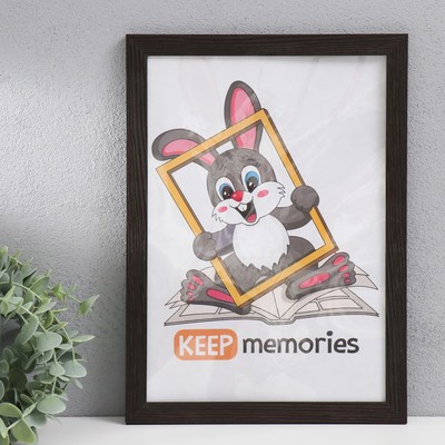 Фоторамка МДФ 21х30 см. №6, шир. 20 мм, толщ. 12 мм, Венге (пластиковый экран)