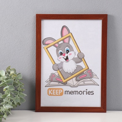 Фоторамка 21х30 см МДФ. №6 Итальянский орех (пластиковый экран)