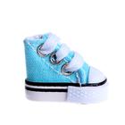 Кеды для кукол, длина подошвы 3.8 см, цвет голубой - Фото 3
