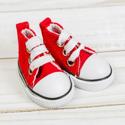 Кеды для кукол, длина подошвы 5 см, красные