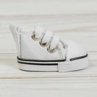 Кеды для кукол, длина подошвы 5.3 см, белые - Фото 2